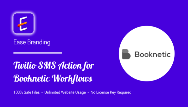 GPL Twilio SMS action for Booknetic workflows
